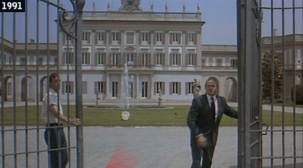 Cassano d’Adda, Villa dAdda-Borromeo vista nel film ‘’Piedipiatti’’ (www.davinotti.com)